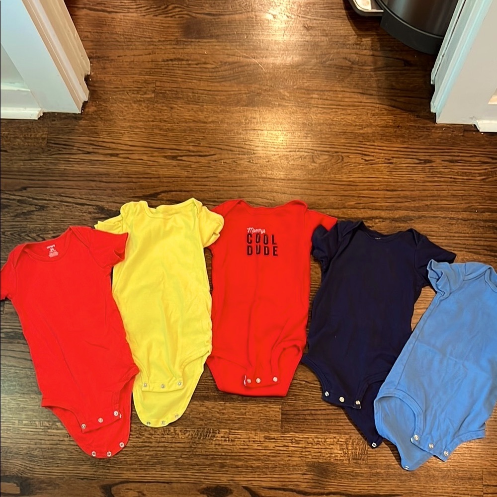 Bundle of Carter's Vibrant Colored 5 Bodysuits